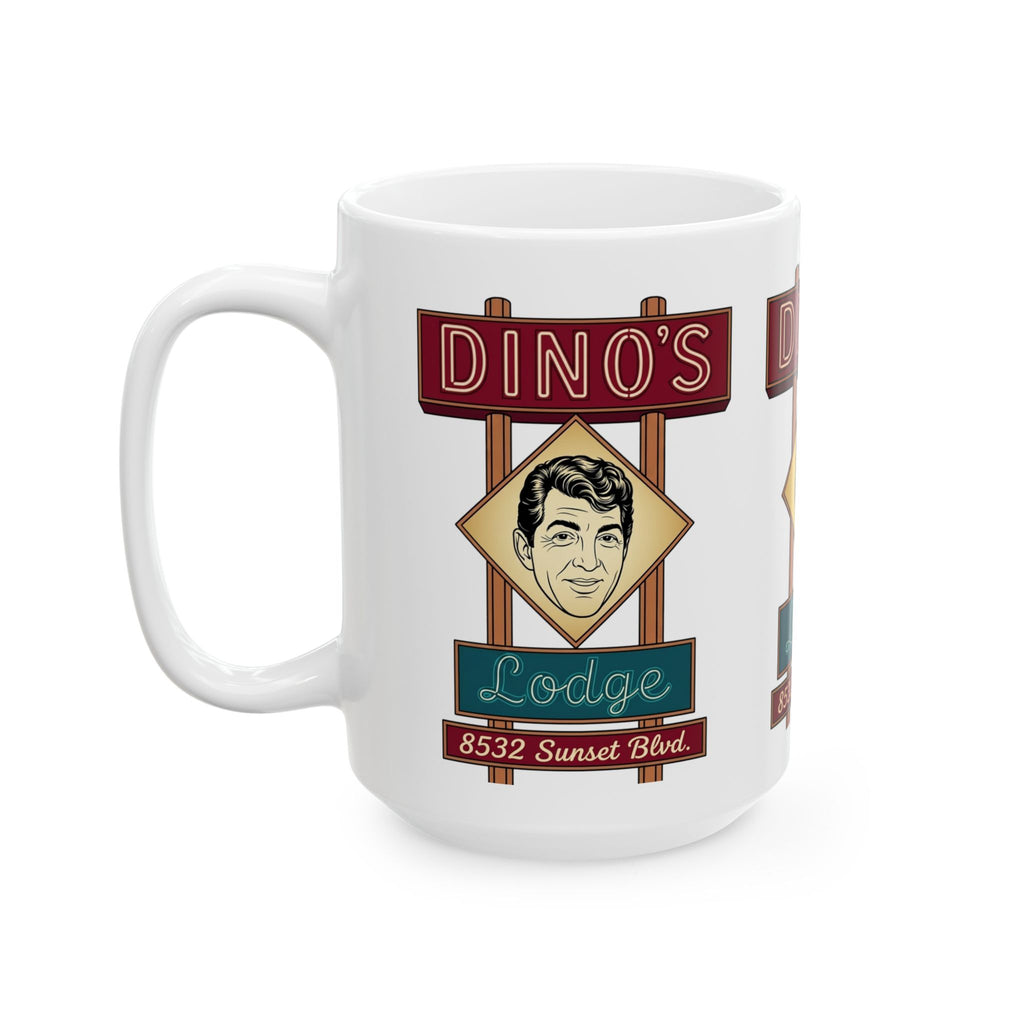 Vintage Dino's Lodge Ceramic Mug (15oz)