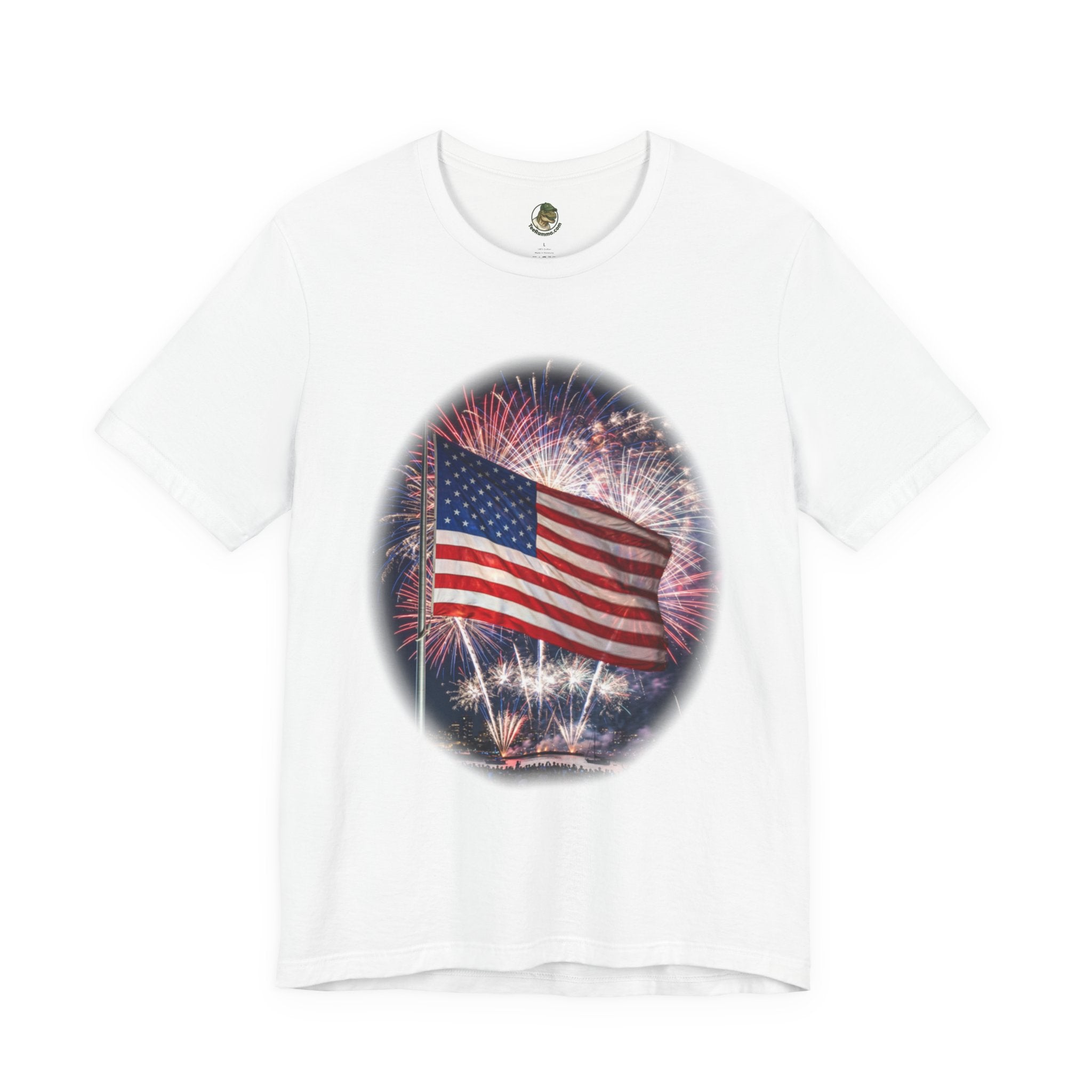 American Flag Fireworks Tee