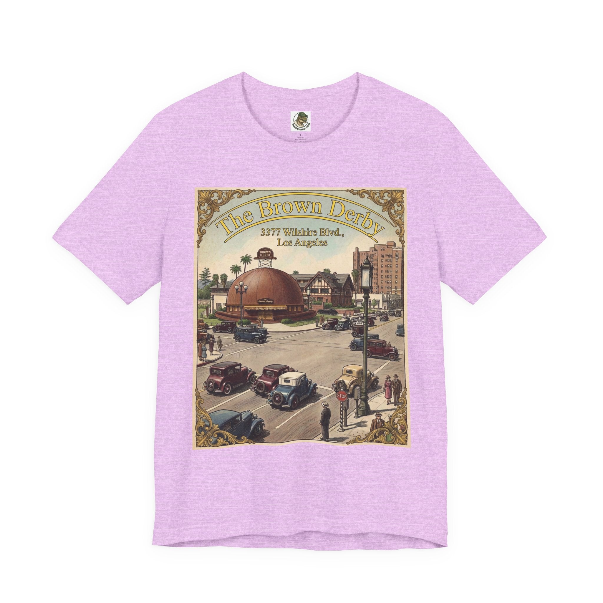 Vintage Brown Derby Restaurant Tee — Retro Restaurant Poster