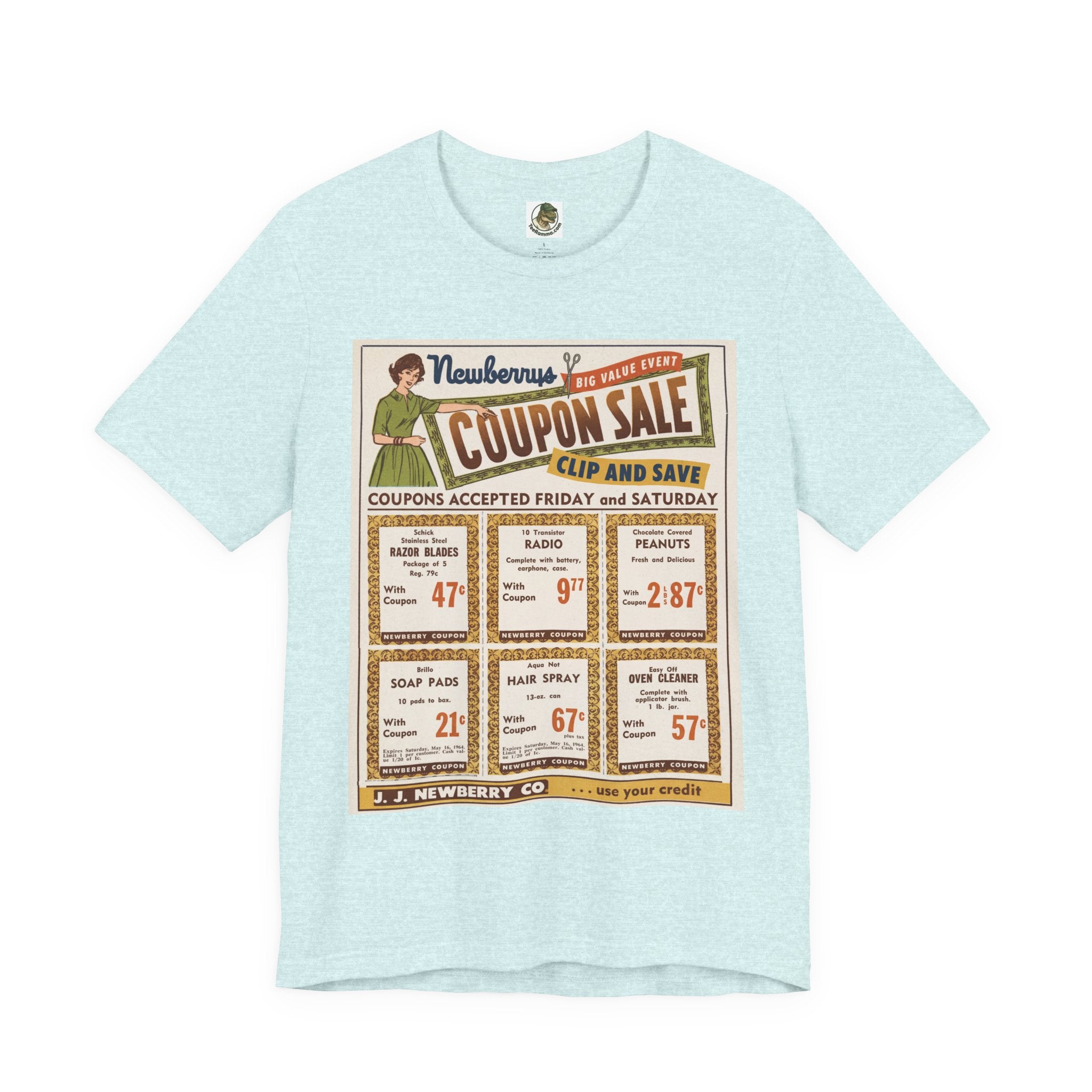 J.J. Newberry Co. Retro Coupon Ad Graphic Tee