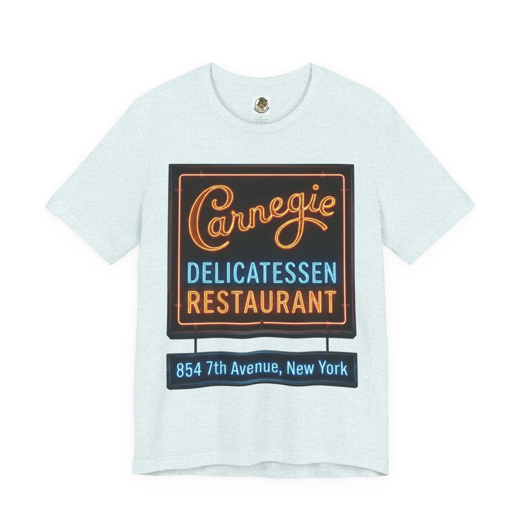 Vintage Carnegie Deli Restaurant Tee — Retro Neon Sign