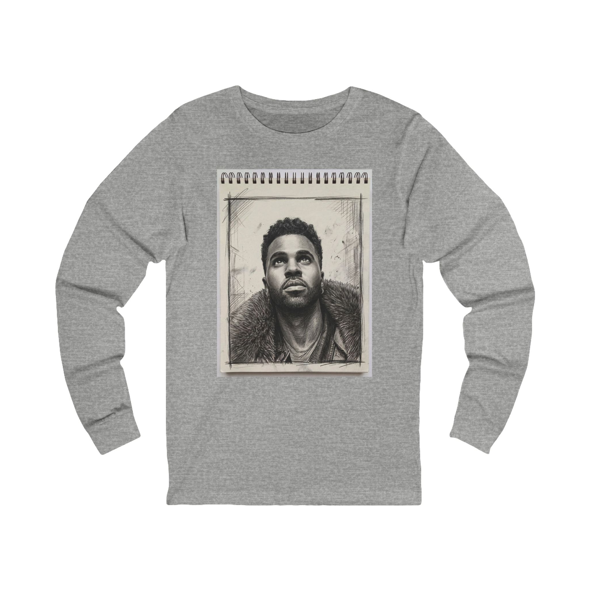 Unisex "J.D." Sketchbook Long Sleeve Tee