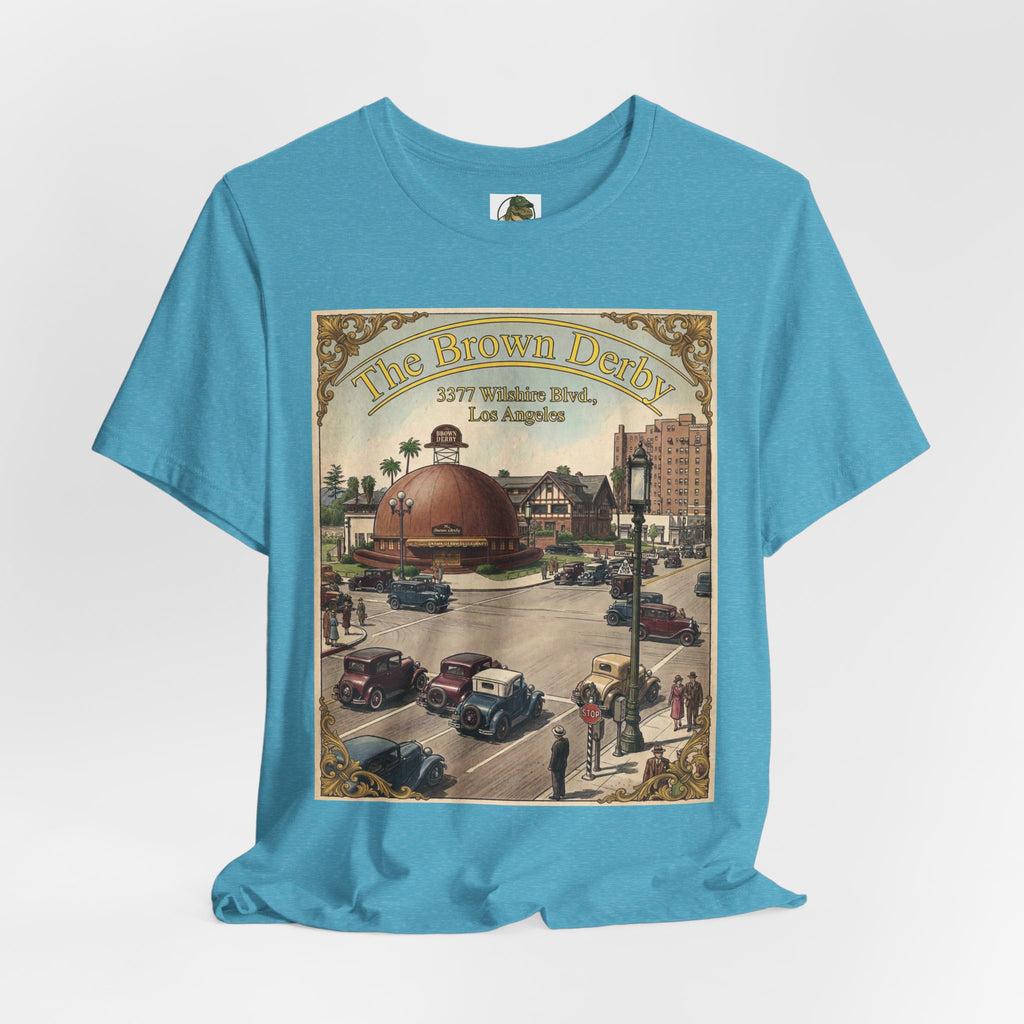 Vintage Brown Derby Restaurant Tee — Retro Restaurant Poster