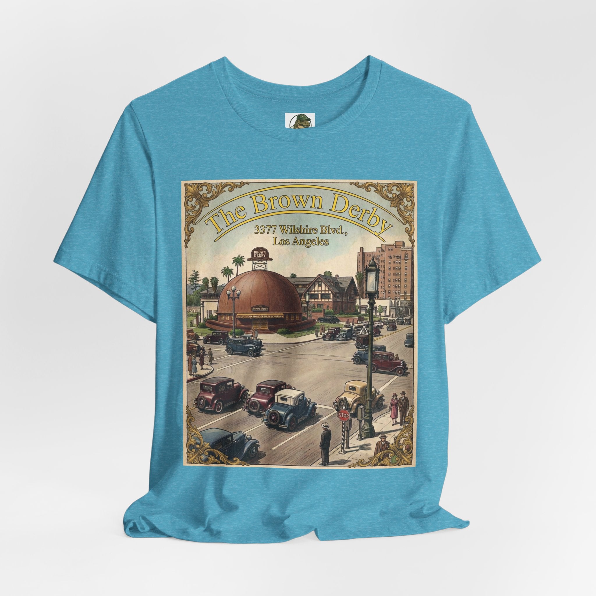 Vintage Brown Derby Restaurant Tee — Retro Restaurant Poster