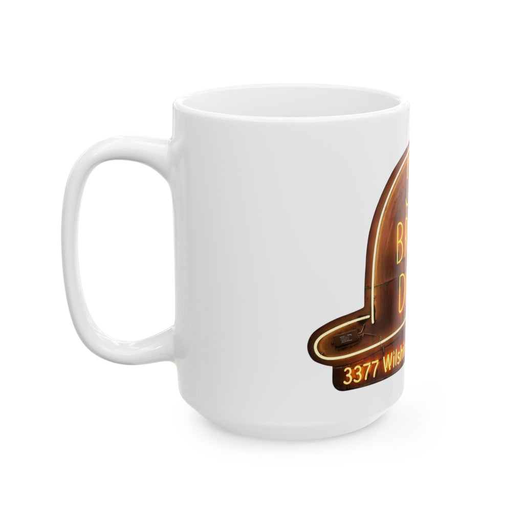 Vintage Brown Derby Restaurant Ceramic Mug (15oz)