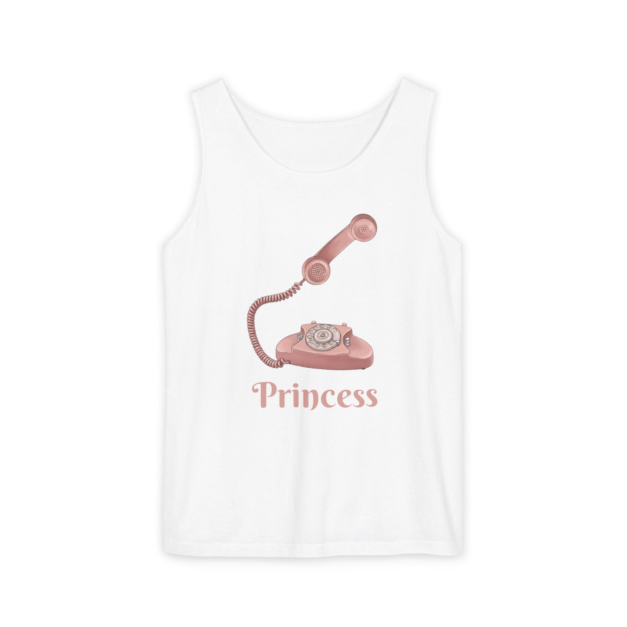 Unisex "Princess Retro Rotary Phone" Tank Top
