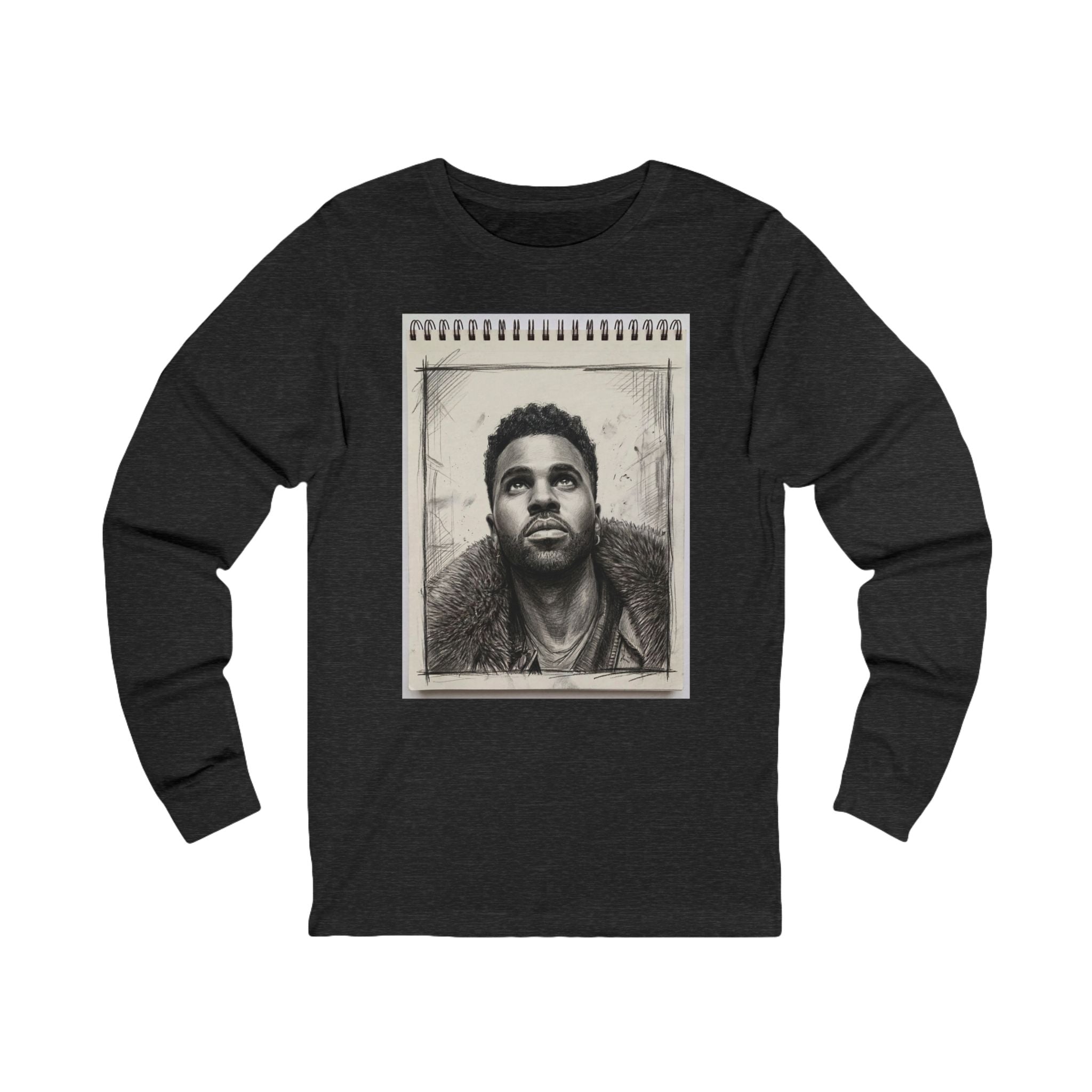 Unisex "J.D." Sketchbook Long Sleeve Tee