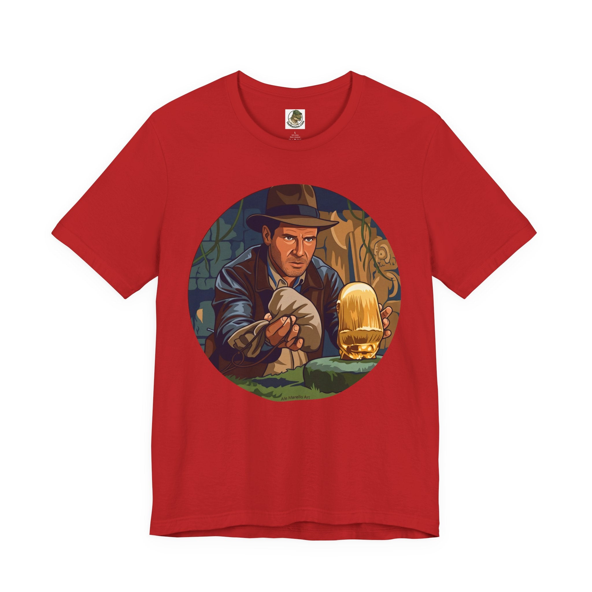 Unisex 'Adventure Man' Cotton T-Shirt