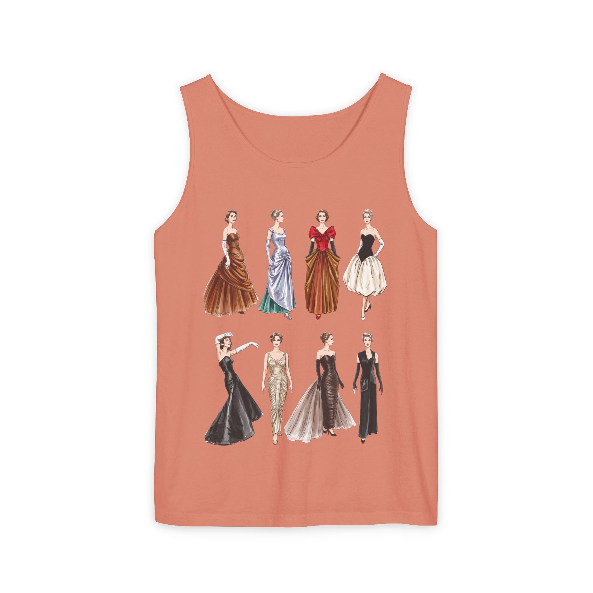 Vintage Ladies Fashion 'Charles James' Graphic Tank Top