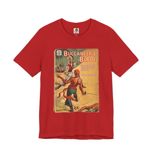 Vintage Fifties Pulp Novel 'Buccaneer’s Blade' Graphic Pirate Tee