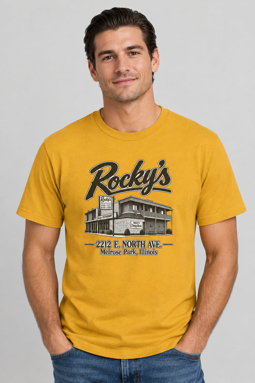 Rocky’s Diner Vintage Melrose Park Diner Tee