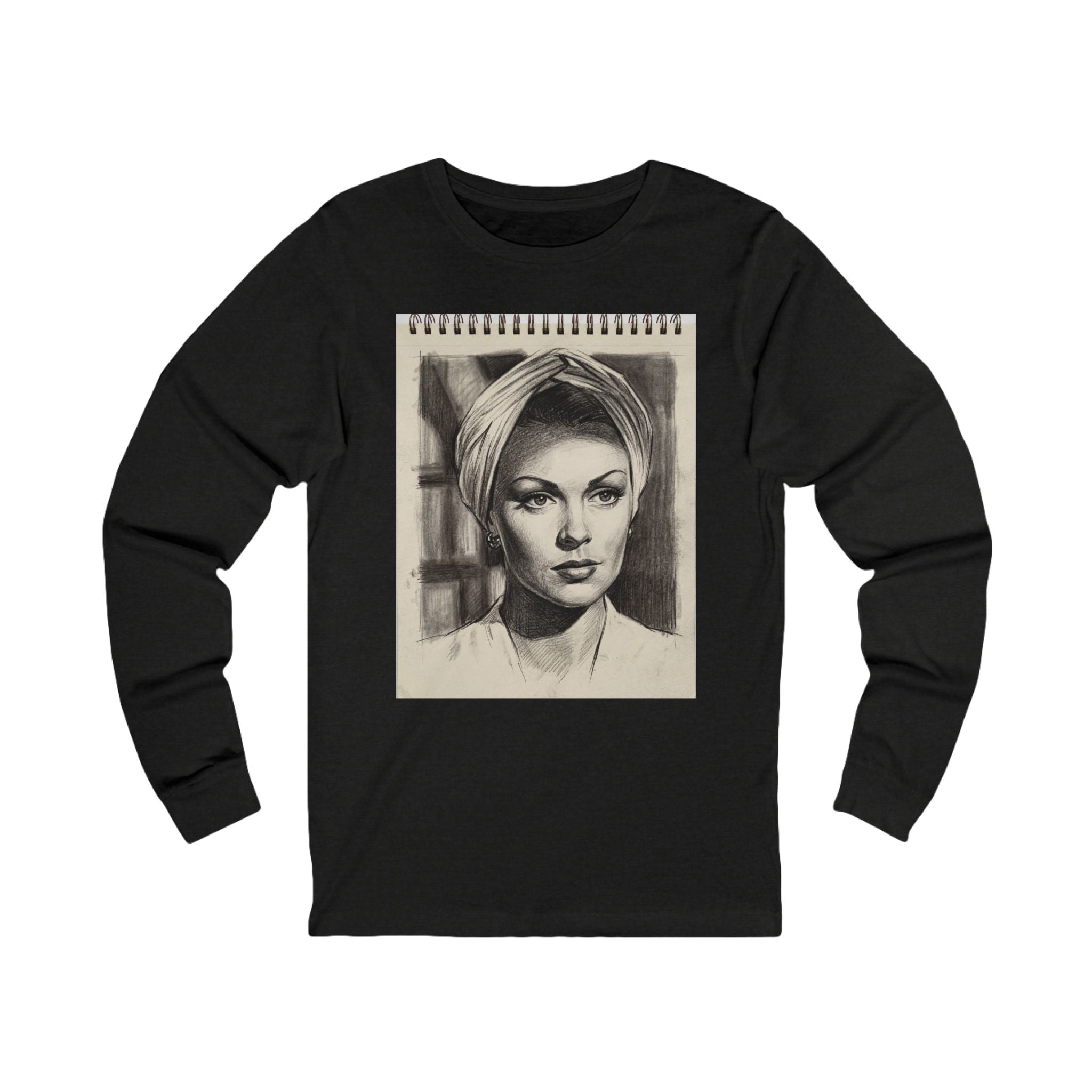 The Glamour Queen Sketchbook Long Sleeve Tee