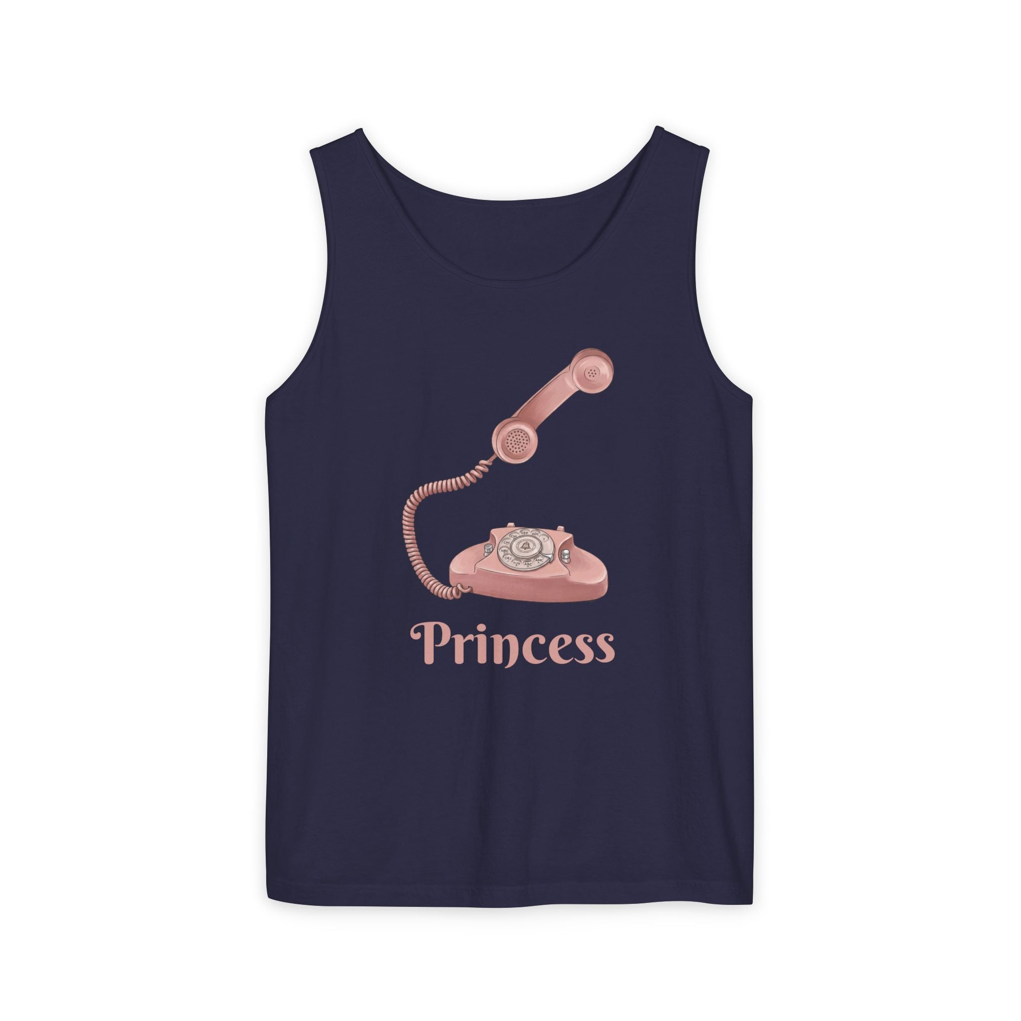 Unisex "Princess Retro Rotary Phone" Tank Top