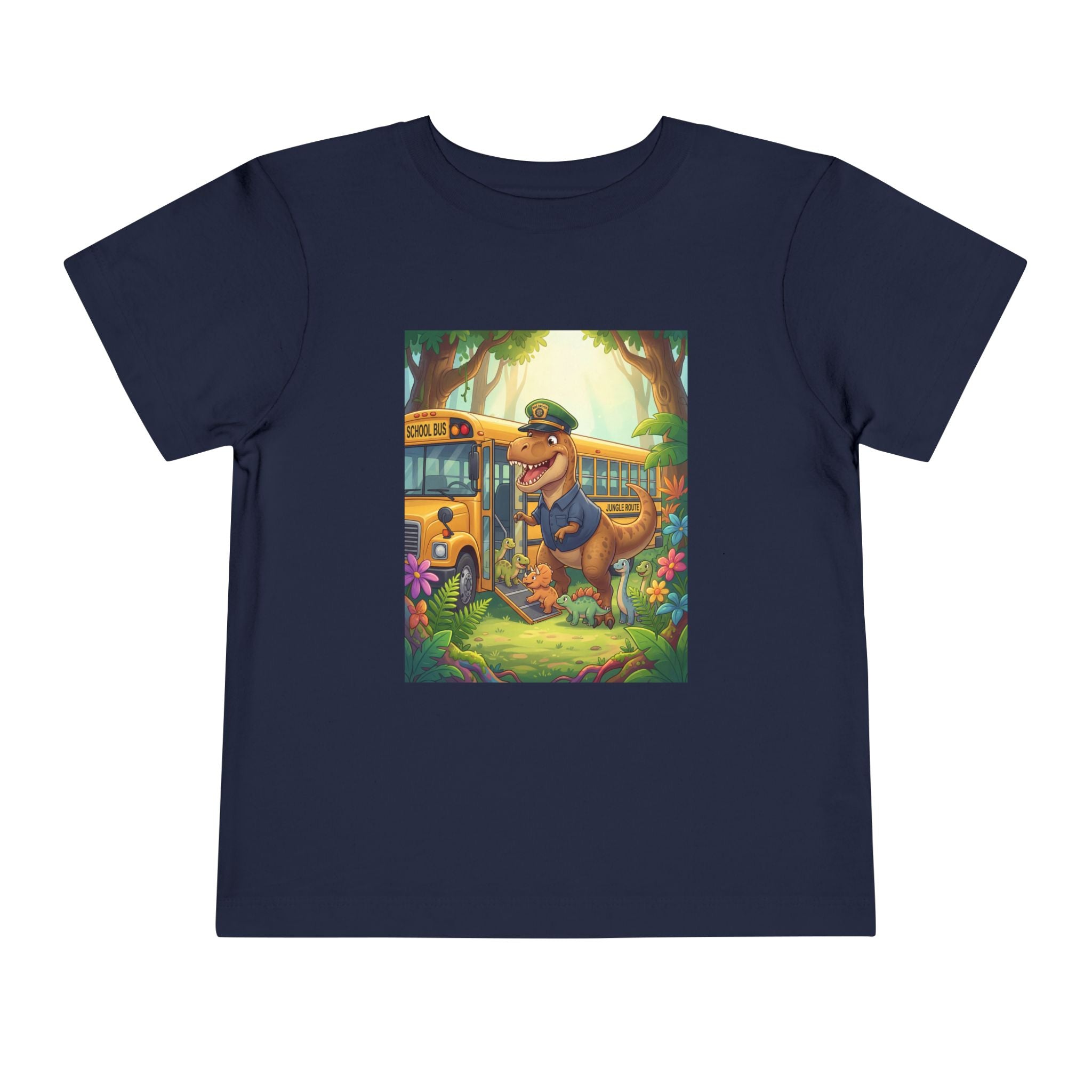 Ernest T-Rex Bus Driver Toddler Tee