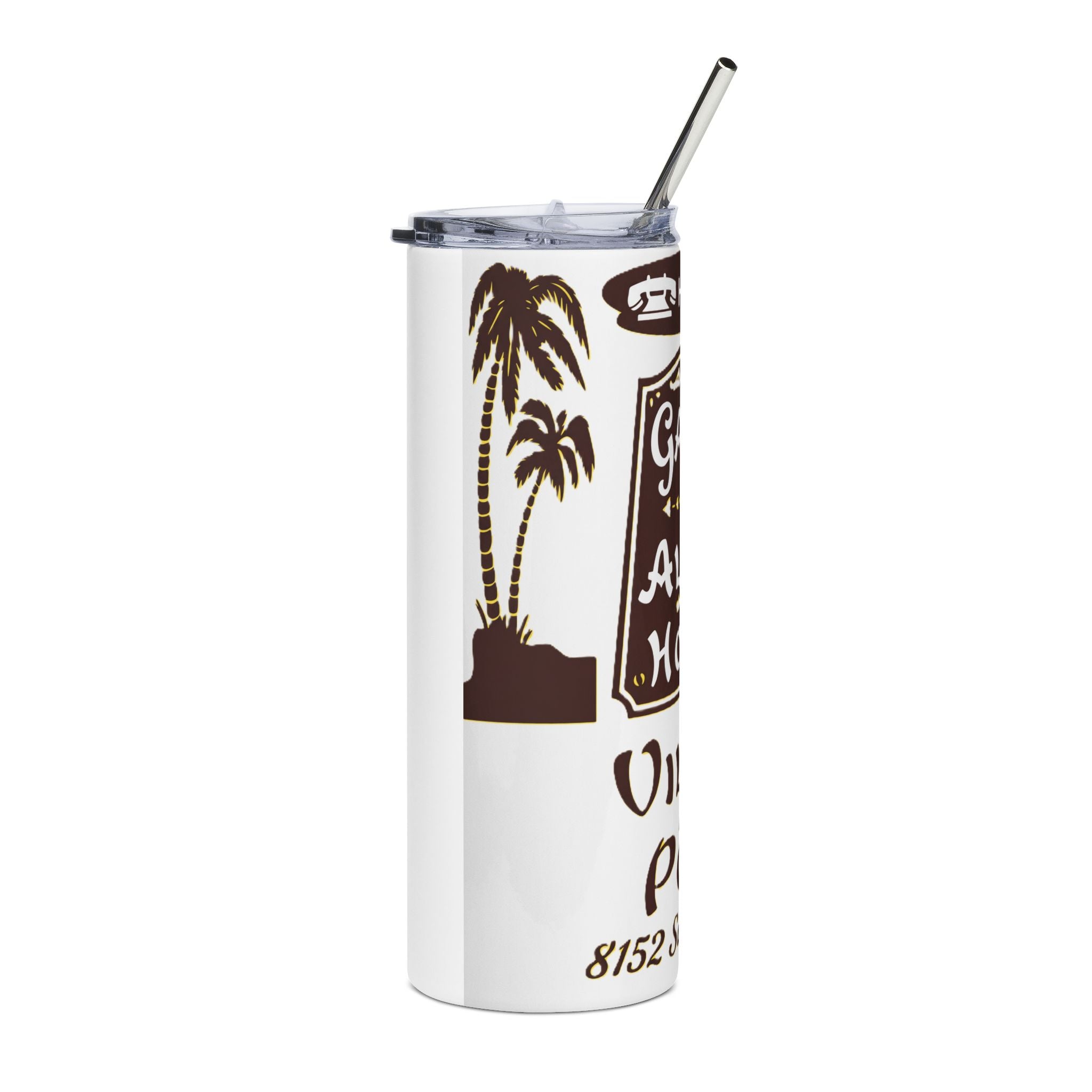 Vintage Garden of Allah Hotel 20oz Stainless Steel Tumbler