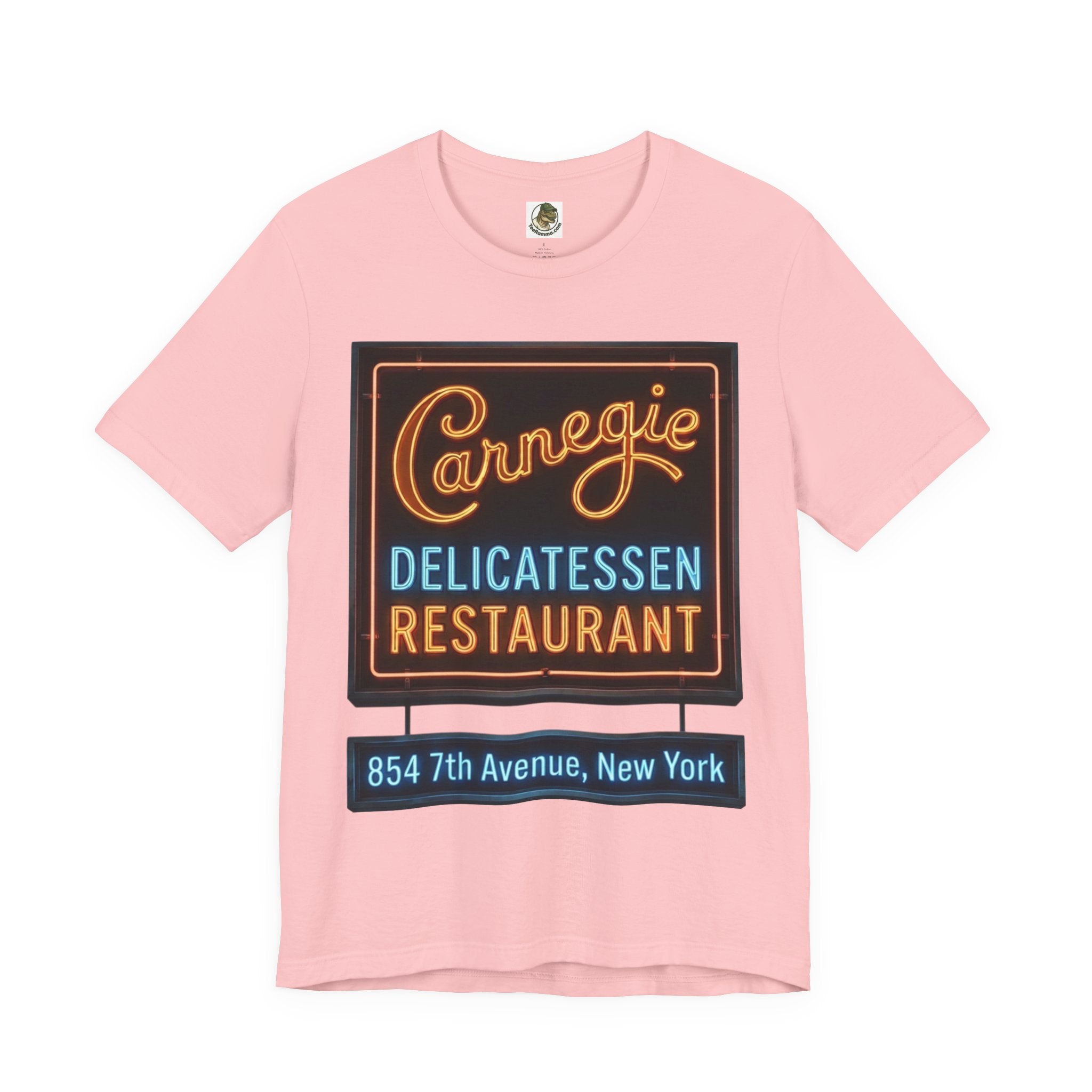 Vintage Carnegie Deli Restaurant Tee — Retro Neon Sign