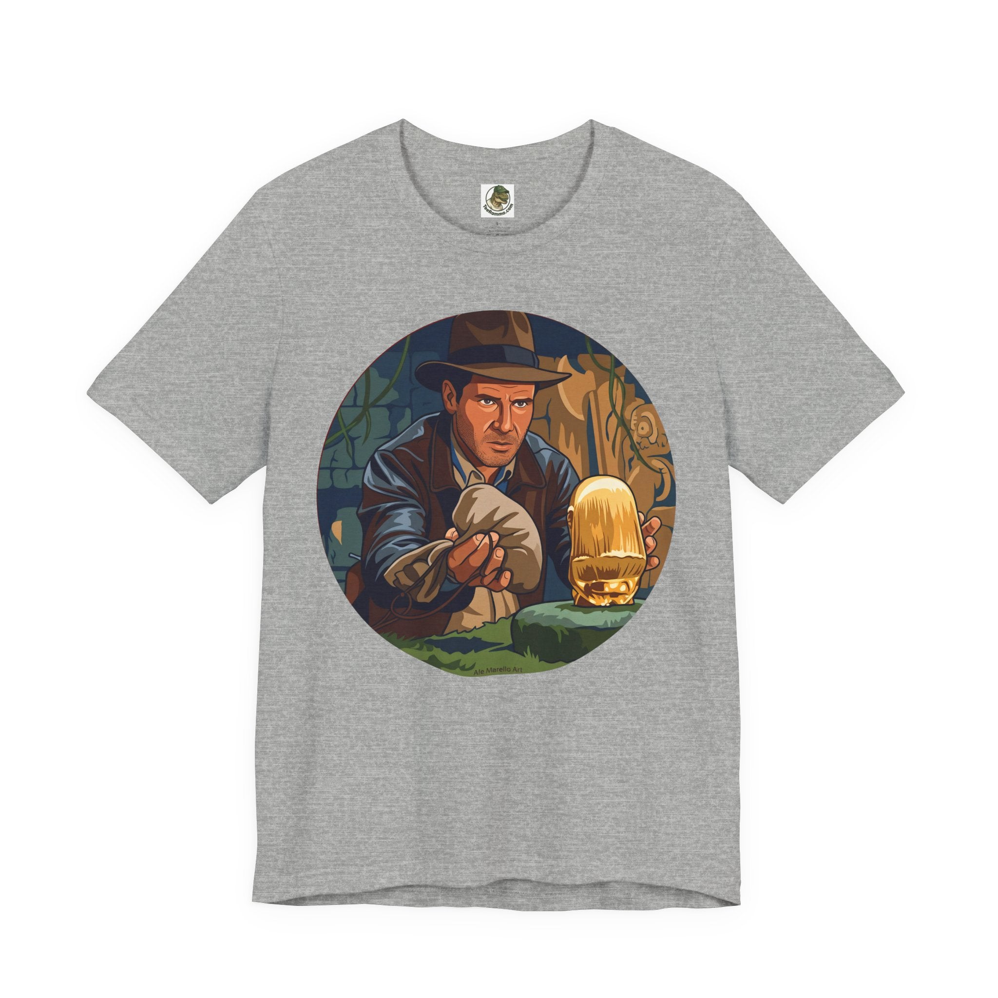 Unisex 'Adventure Man' Cotton T-Shirt