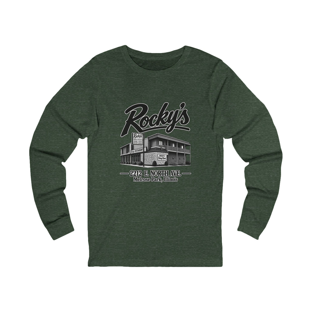 Rocky’s Diner Vintage Melrose Park Diner Long Sleeve Tee