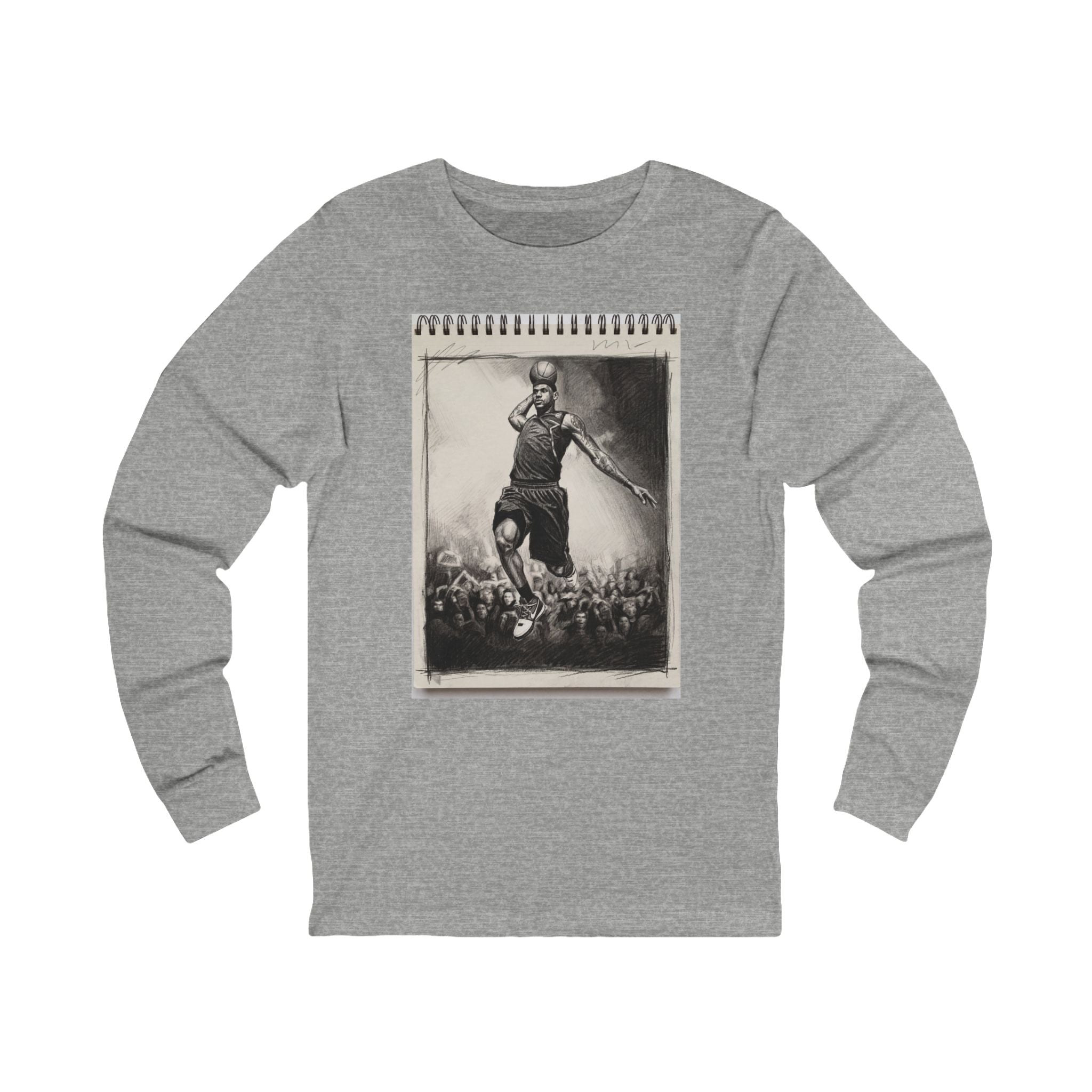 Unisex "King James" Sketchbook Long Sleeve T-Shirt