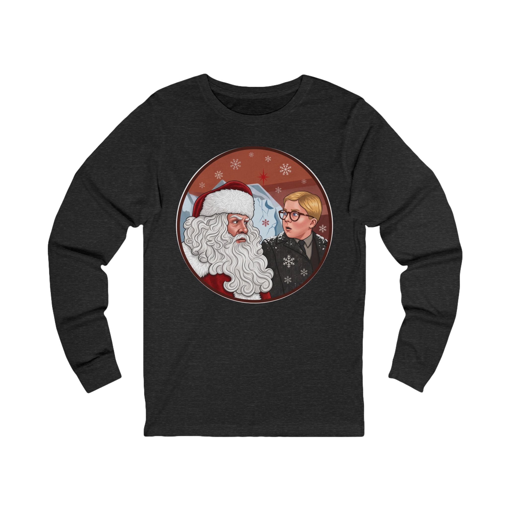 Vintage "Ho! Ho! Ho! Christmas Crewneck Long Sleeve T-Shirt