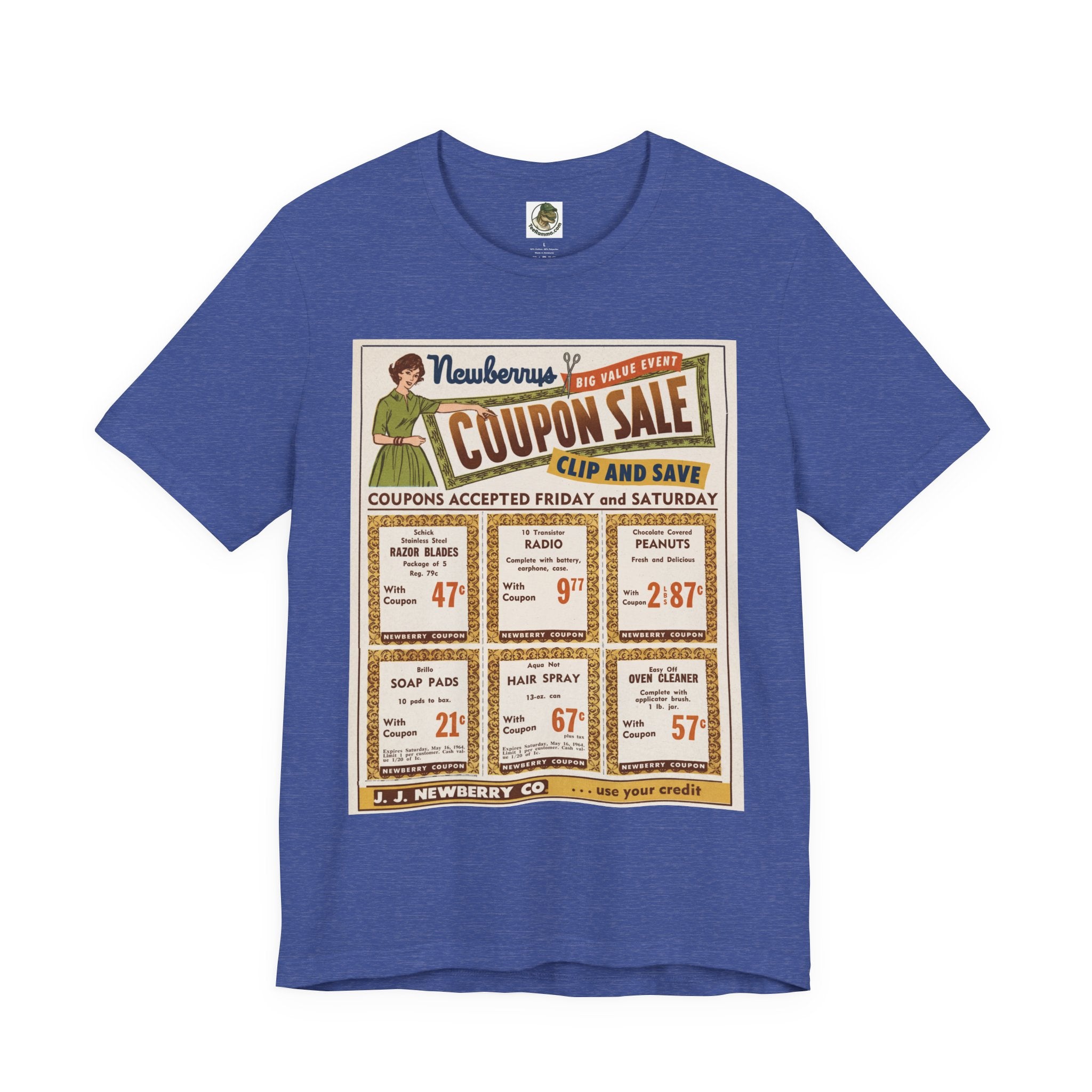 J.J. Newberry Co. Retro Coupon Ad Graphic Tee