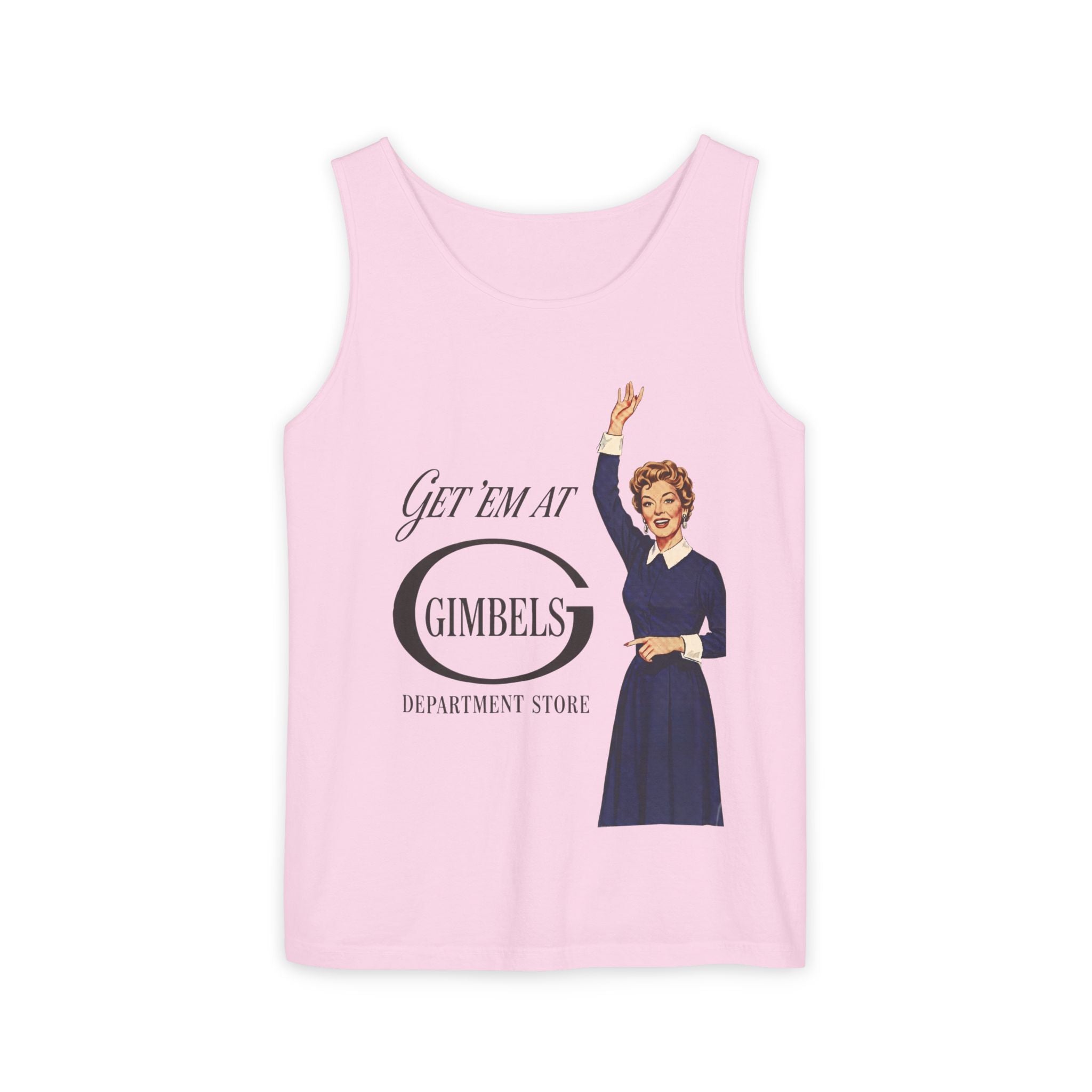 Unisex Vintage 'Get ’Em at Gimbels' Tank Top