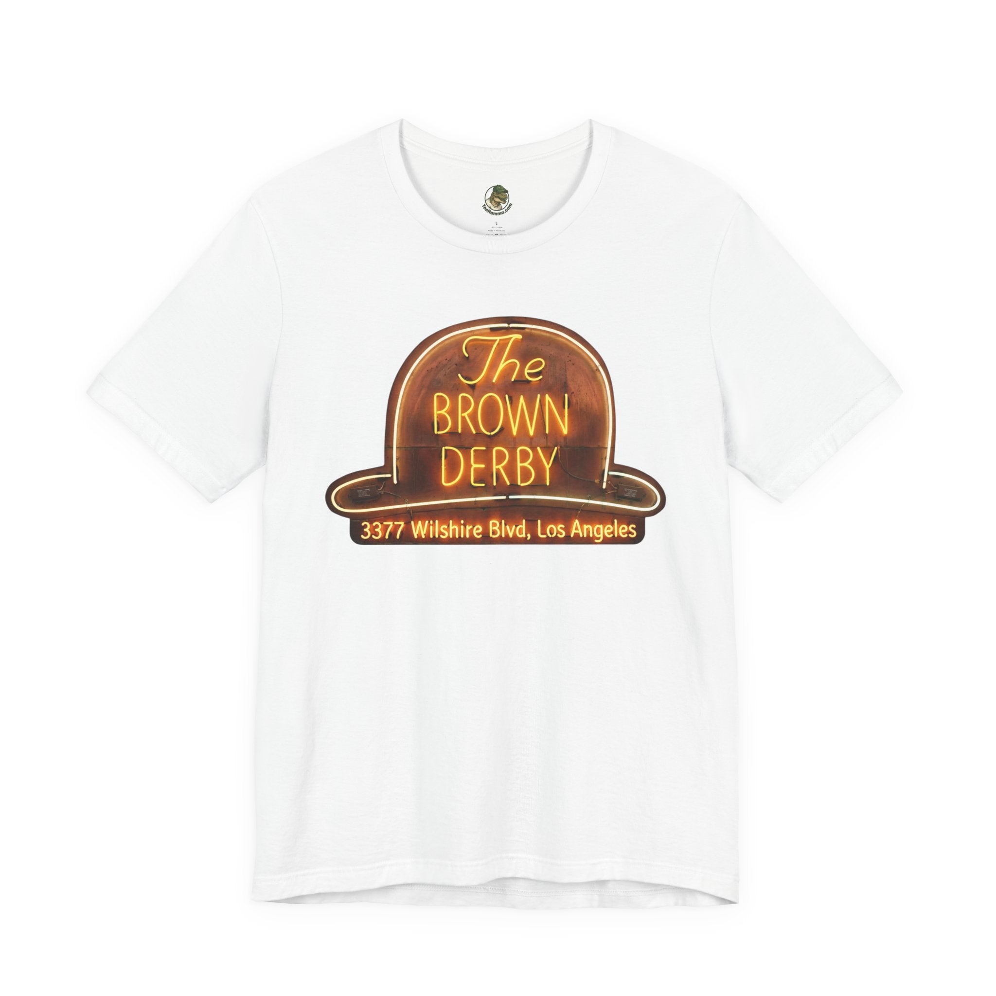 Vintage Brown Derby Restaurant Tee -- Retro Neon Sign
