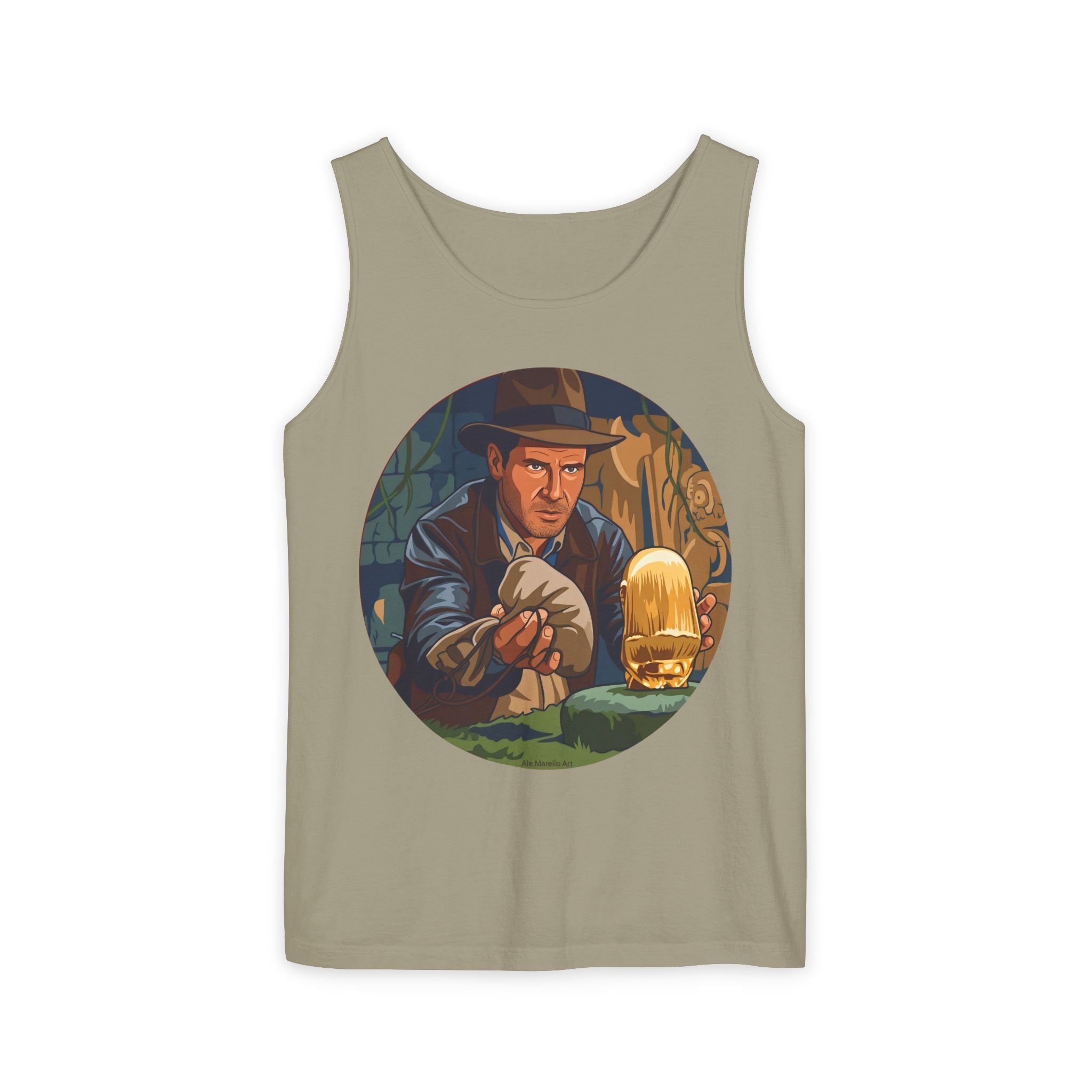 Unisex 'Adventure Man' Cotton Tank Top