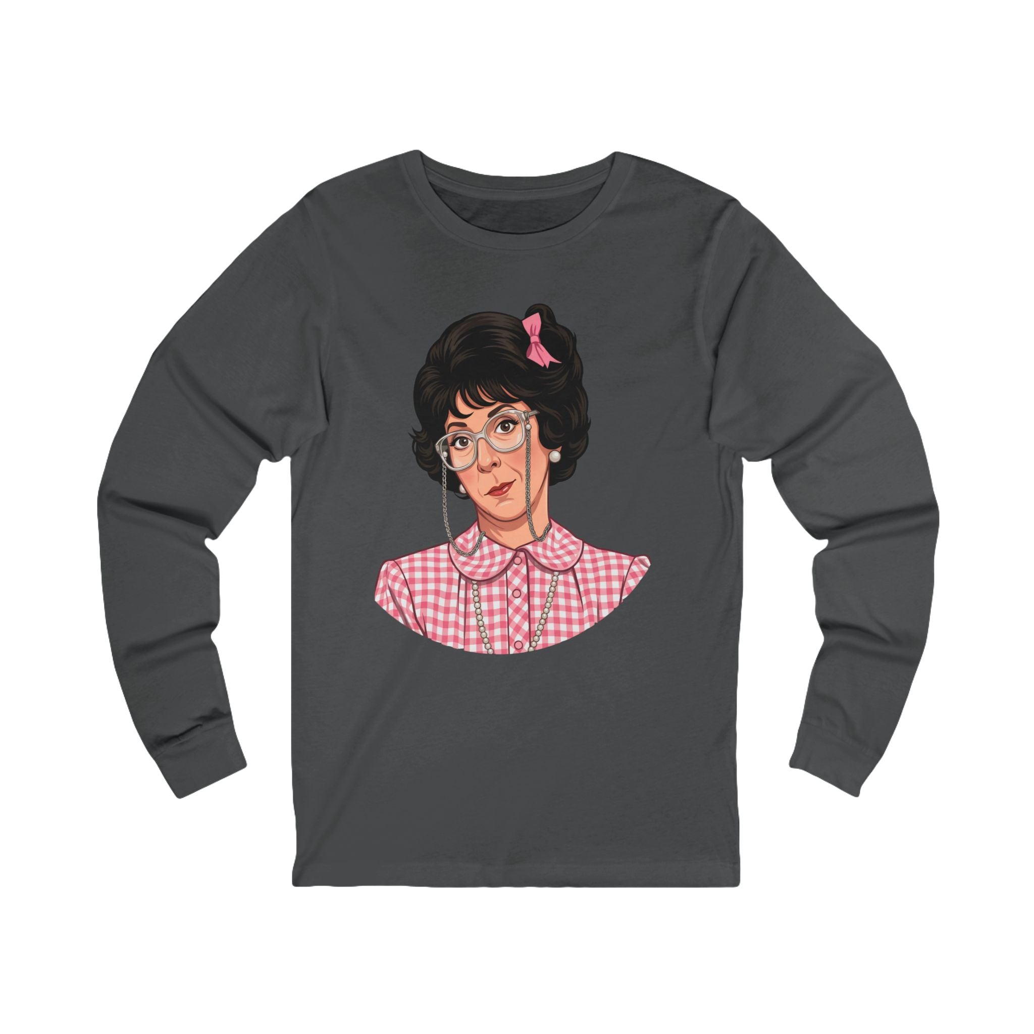 Unisex 'Neighbor Lady' Cotton Long Sleeve T-Shirt