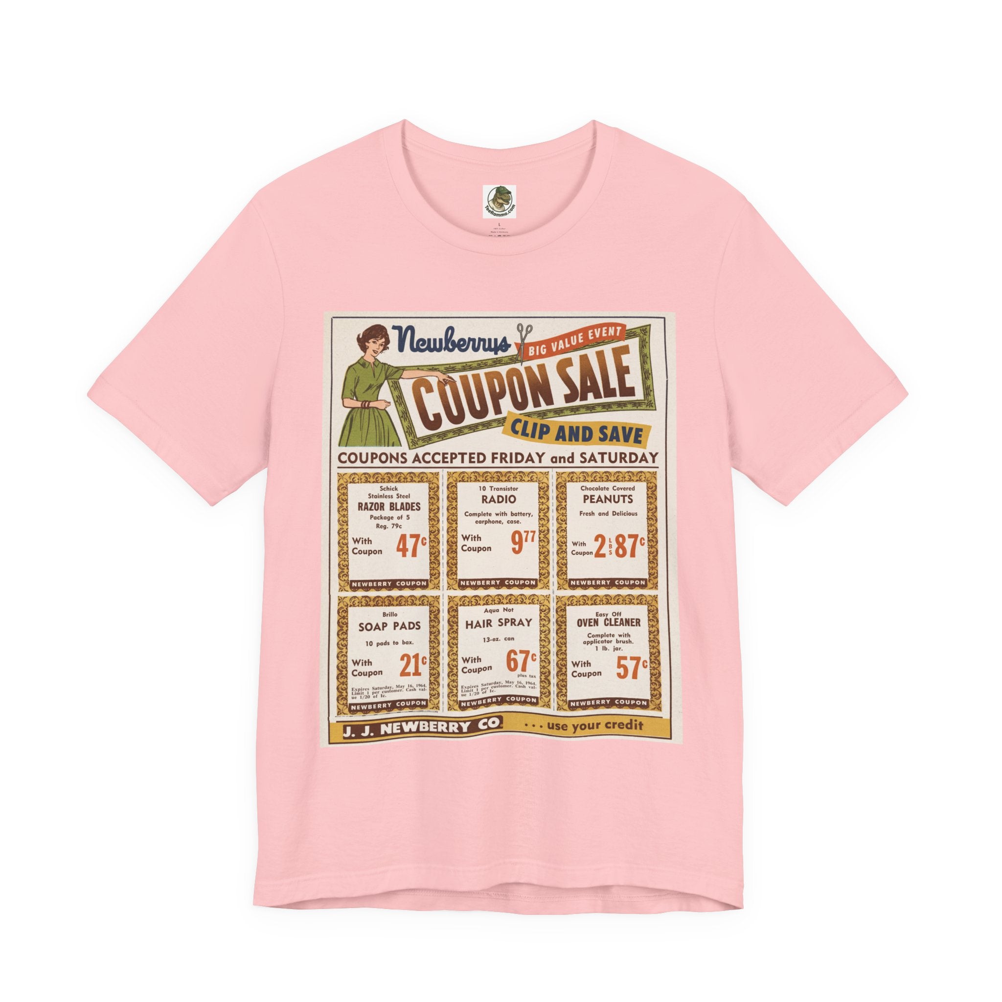 J.J. Newberry Co. Retro Coupon Ad Graphic Tee