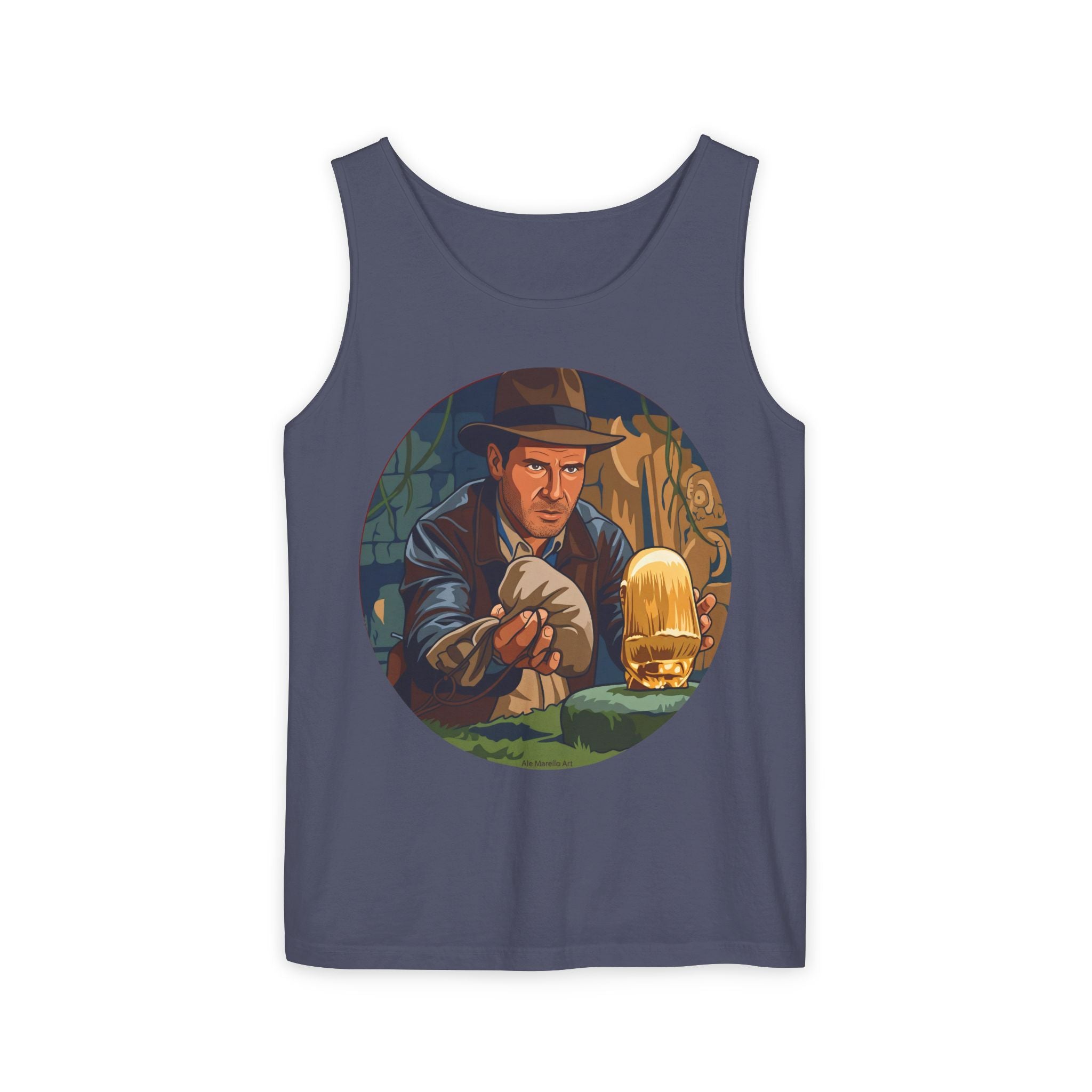 Unisex 'Adventure Man' Cotton Tank Top