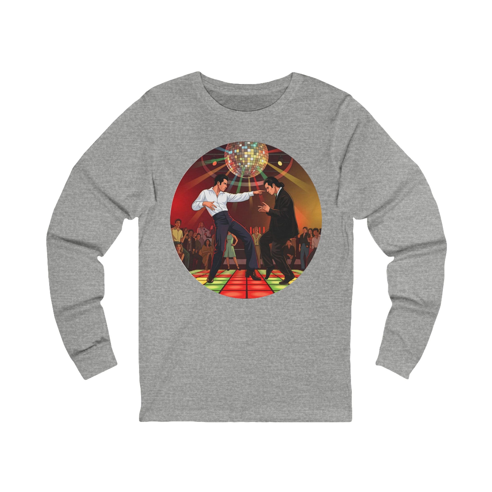 Unisex 'Dancing Together' Cotton Long Sleeve Tee