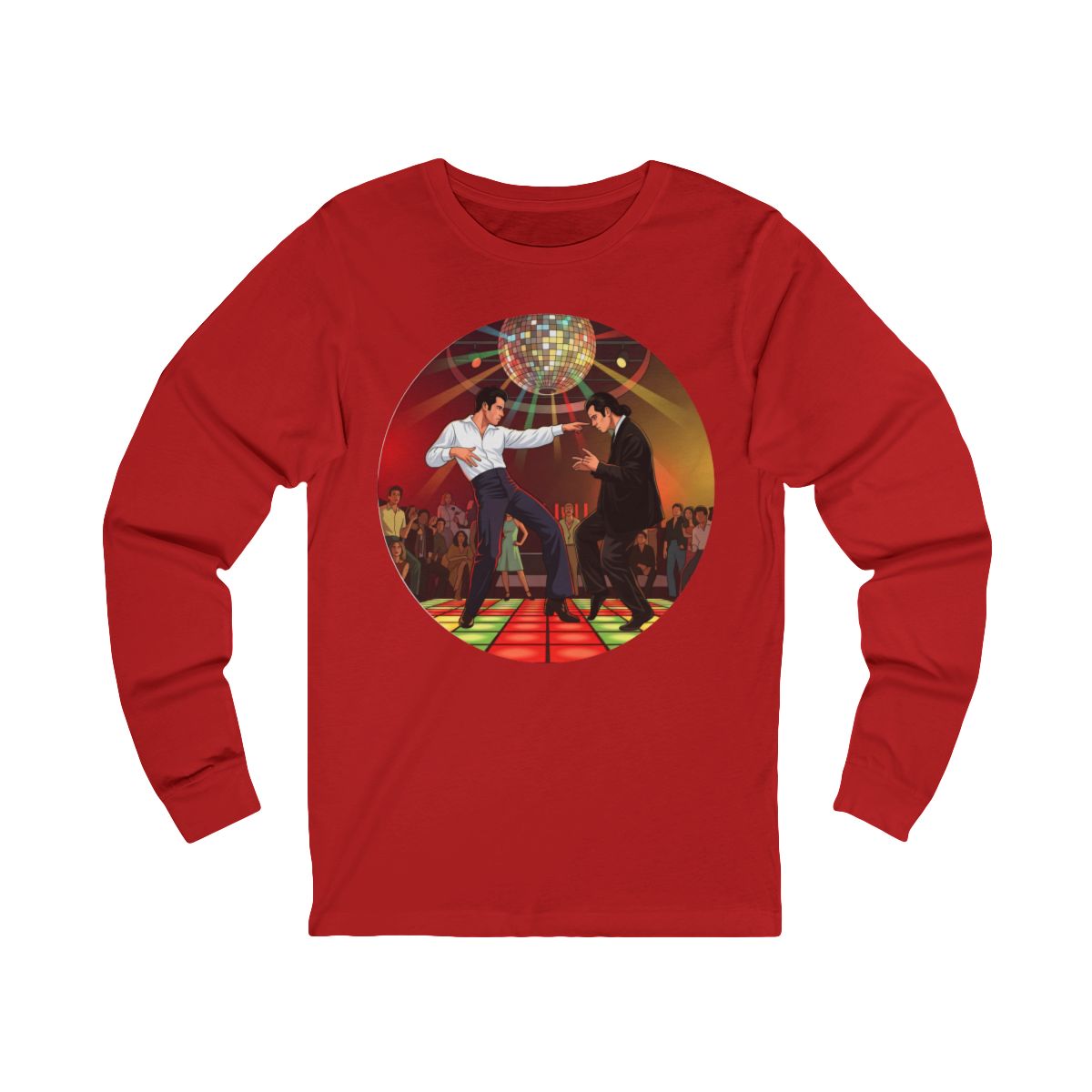 Unisex 'Dancing Together' Cotton Long Sleeve Tee