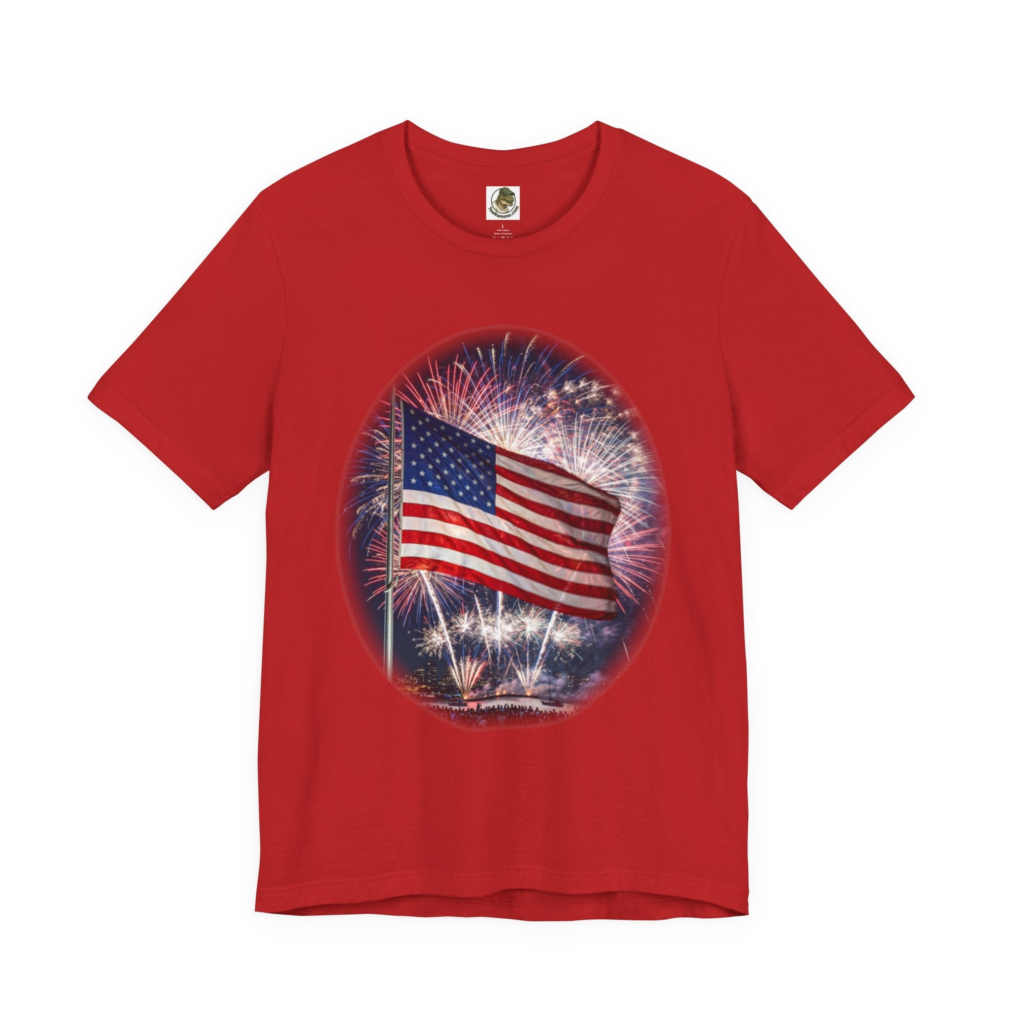 American Flag Fireworks Tee