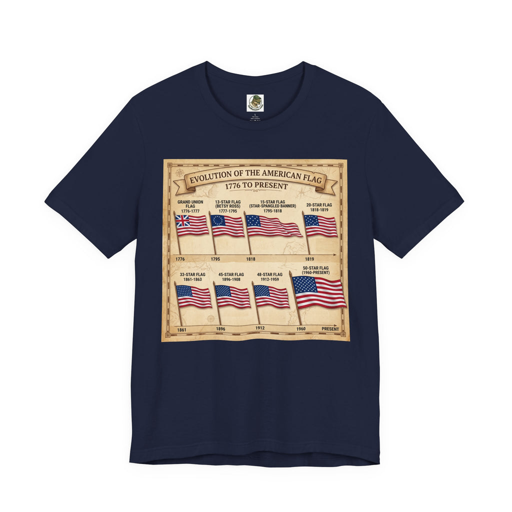 American Flag Timeline Tee