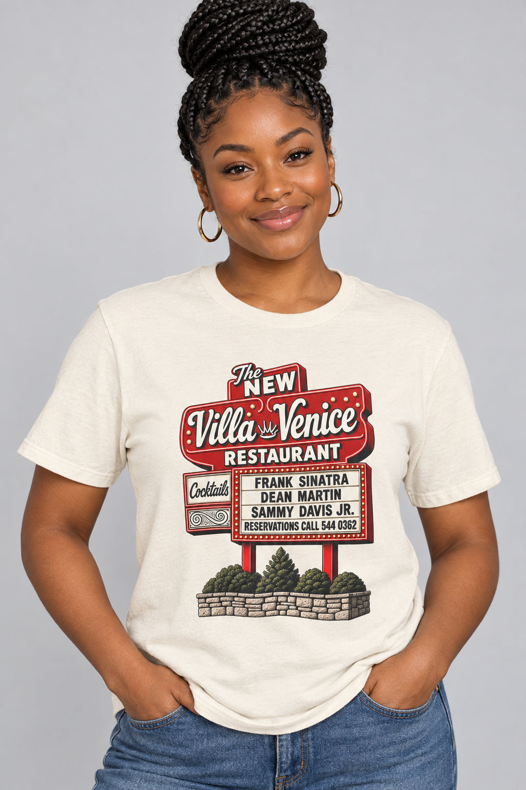 Villa Venice Restaurant Retro Sign Tee